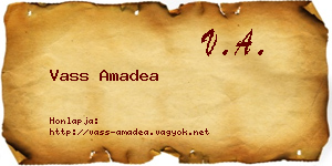 Vass Amadea névjegykártya